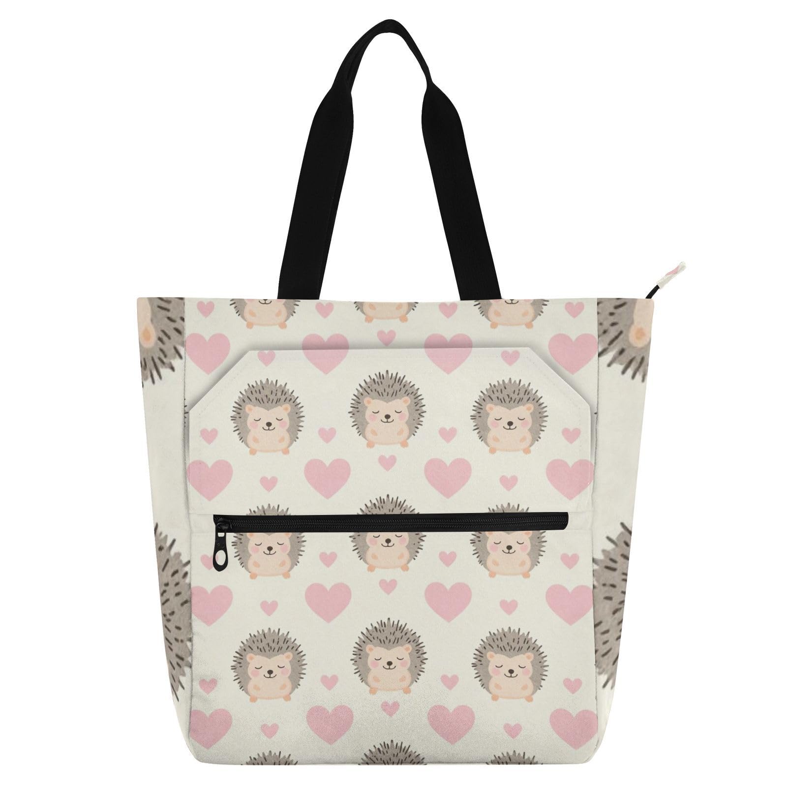Bolsas de mano para niños impermeables: evita libros mojados con lindos erizos 8