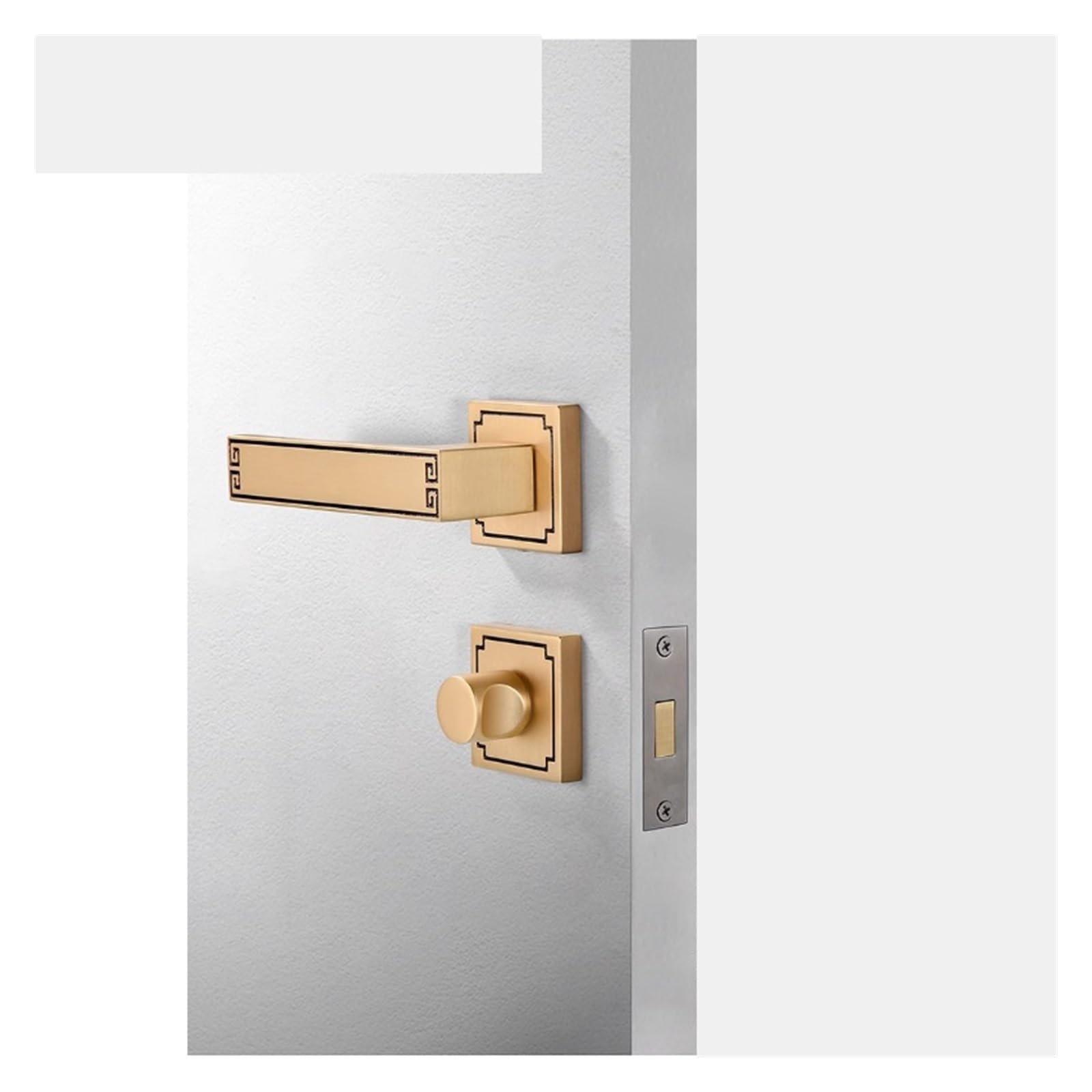 Cerradura de puerta invisible para un dormitorio moderno y seguro