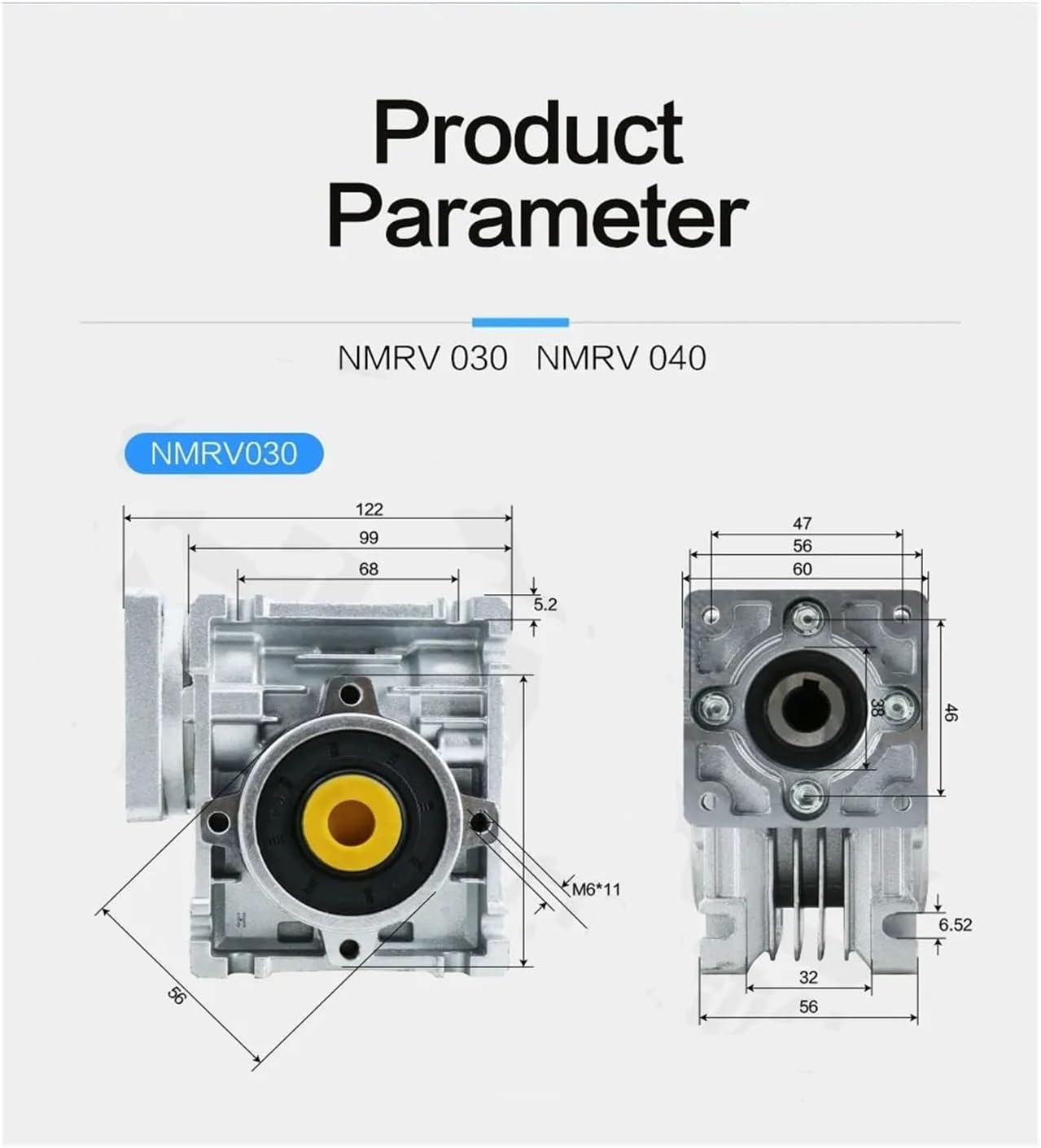 5:1 to 80:1 Worm Reducer RV030 Worm Gearbox Speed Reducer with Nema 23 Stepper Motor 2.2NM DM542 Driver for CNC Milling Machine(Ratio25)