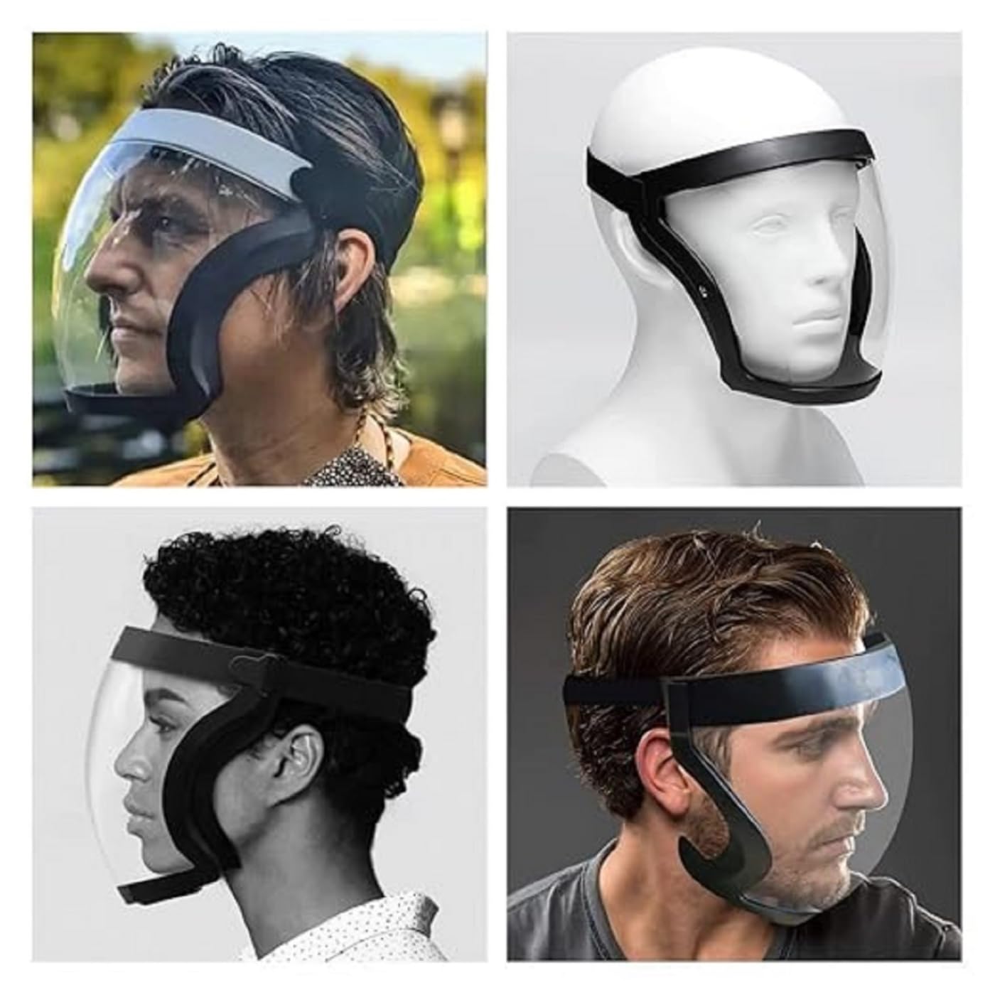 Face Shield helmet Visor Industrial Safety Coverage Full Face Protector Multipurpose Eye UV-Protective Clear Visibility for men women (Pack Of 1) 1