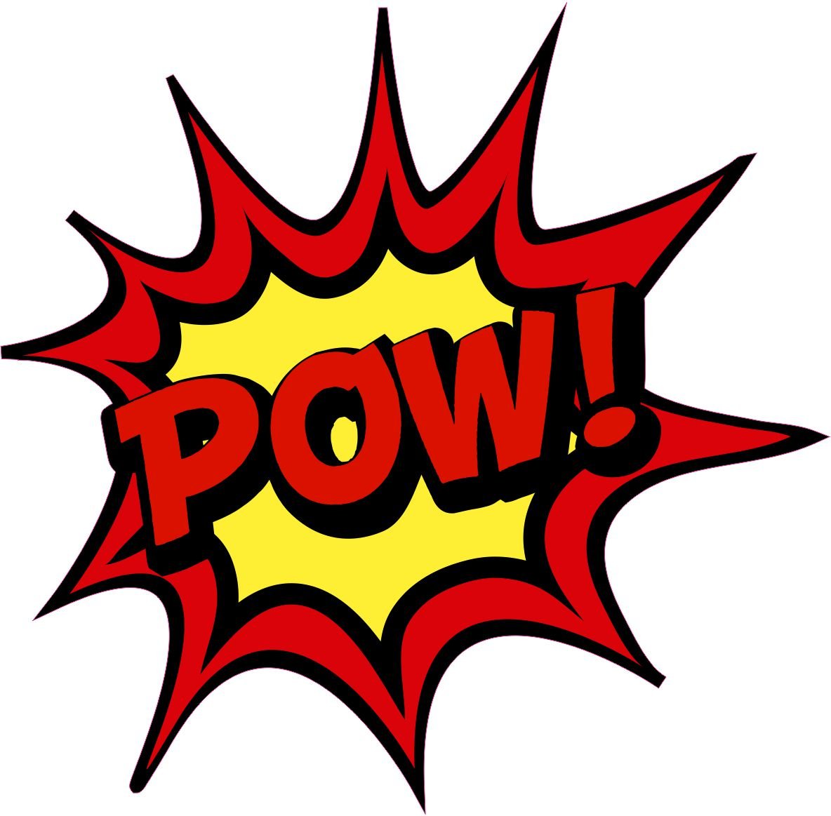 1 X Sticker POW BANG BOOM Pang Saying Comic Sticker Tuning Decal Fun Joke OK