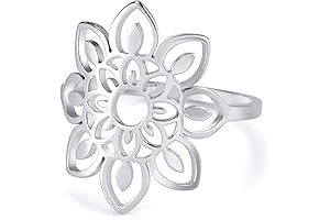 Lotus Ring: Geometric Perfection for Women