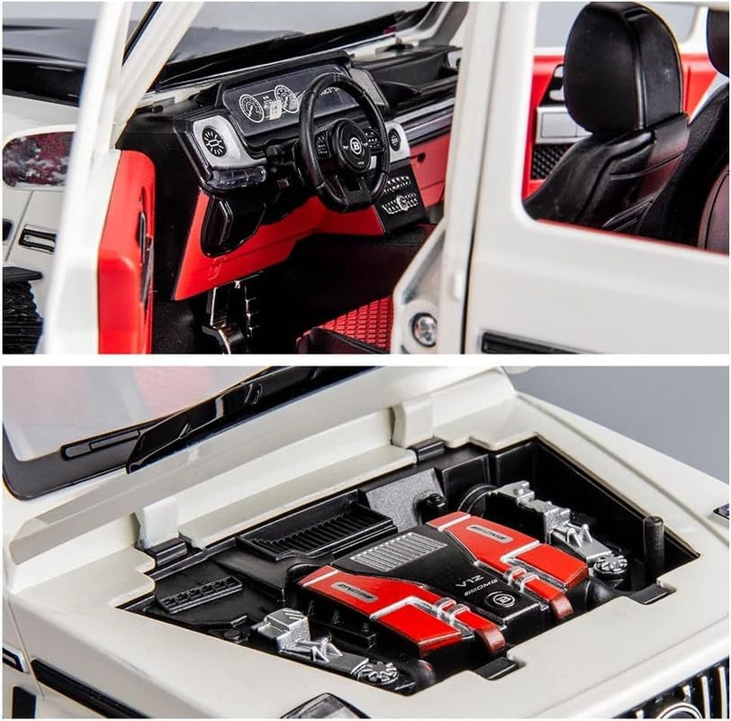 Image of Play Boy 1:32 Brabus 700 Model Diecast Metal Alloy Pullback Toy Vehicle with Openable Doors Light and Music Car for Kids (Multicolor)