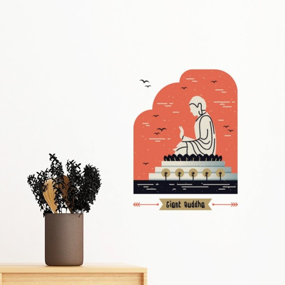 Sticker mural Bouddha de Hong Kong pour créer une ambiance zen