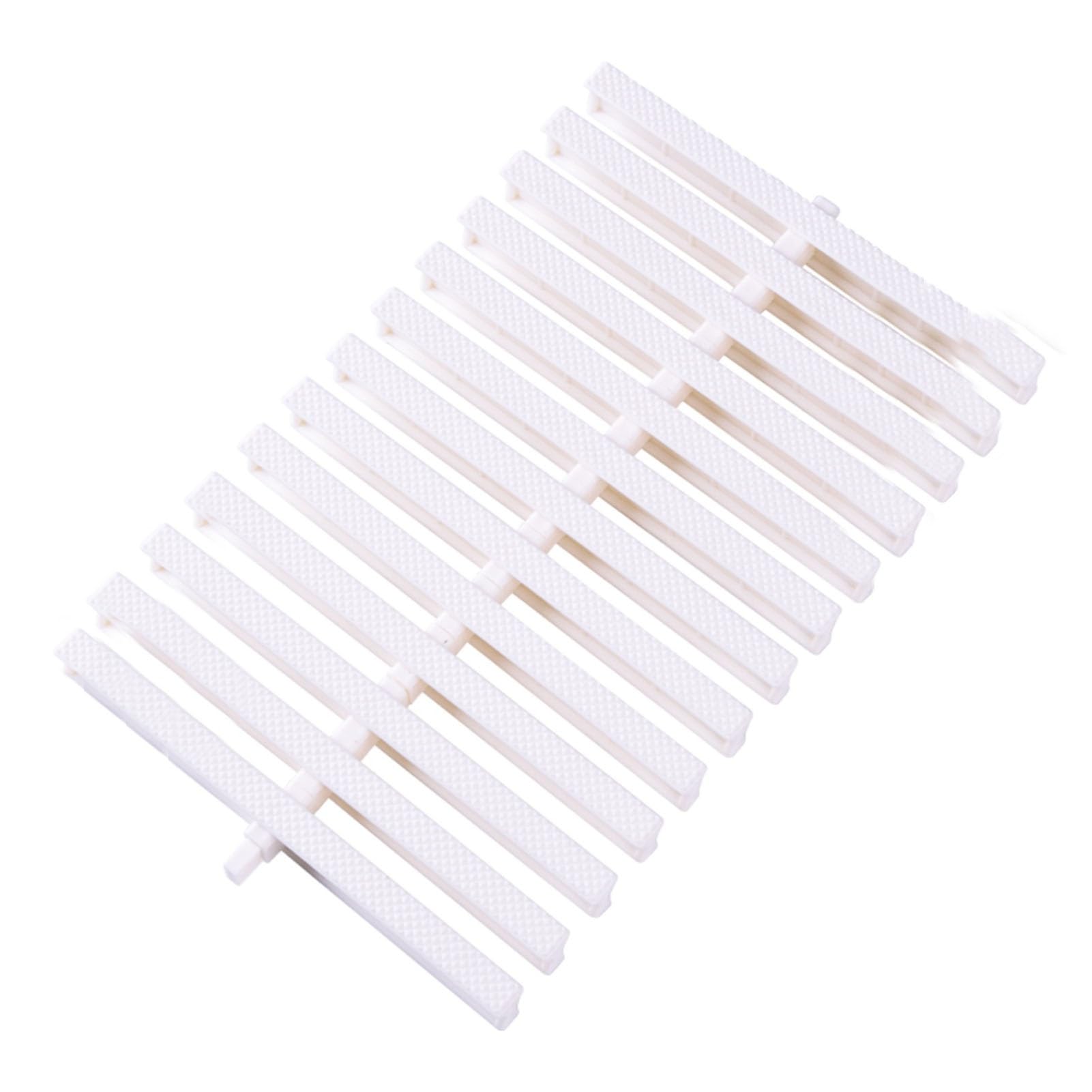 UZAMIRLEX Drainage Overflow Grate, Swimming Pool Overflow Grate Non-slip Plastic Cover Splicable Multiple Sizes(20x100CM/10pcs)