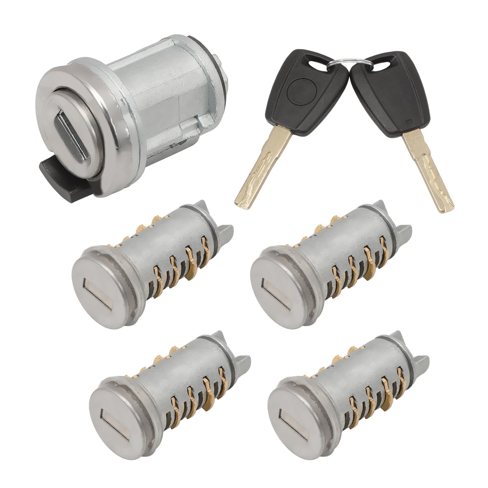 Bombin Cerradura Puertas para Fiat Panda Punto Doblo 500 Alfa Romeo156 Cerraduras Para Puertas Barriles Neiman llaves hoja SIP22 71771348