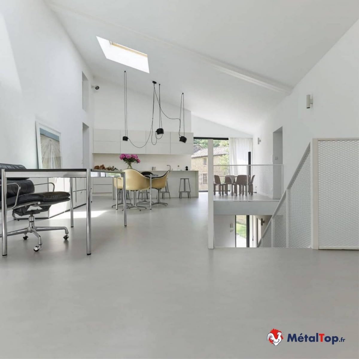 Metaltop - Vernis Mat Beton - 1 L - Protection invisible et durable pour sols en béton, sans modifier l'aspect