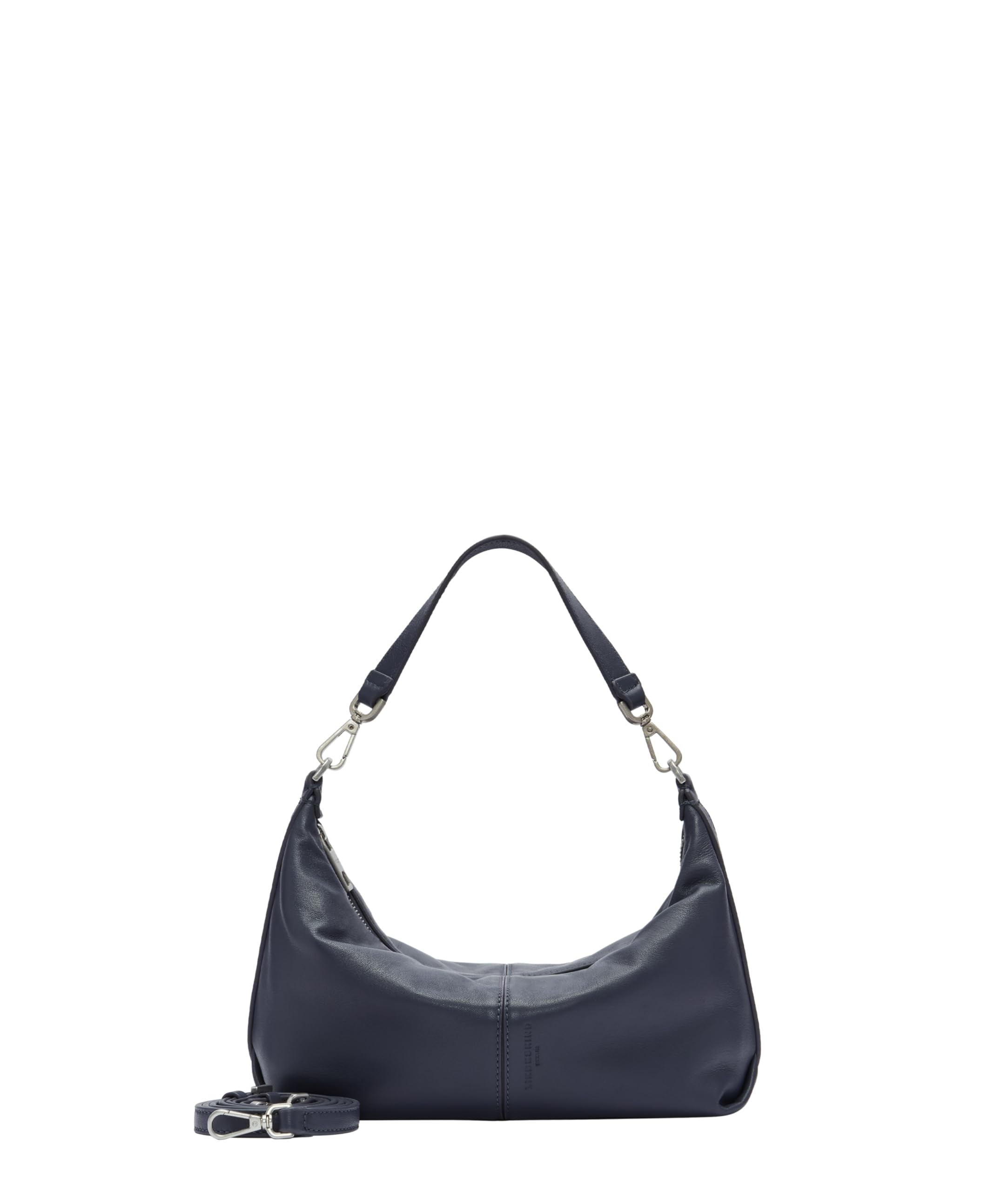 LIEBESKIND BERLIN Leather shoulder bag Noos Paris Hobo Bag Cobalt Night dark blue