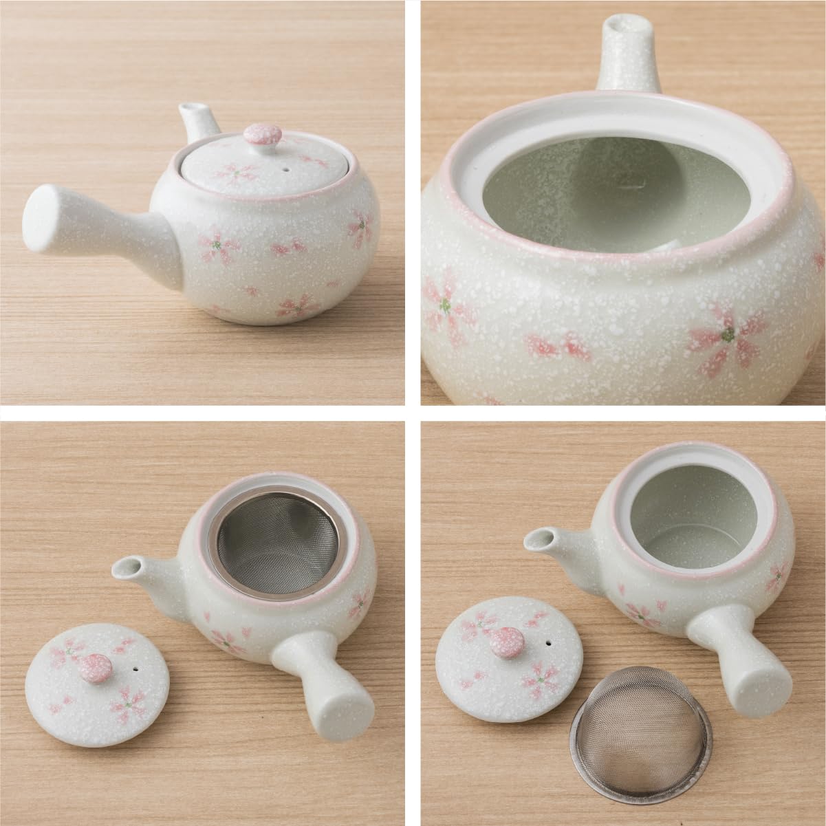 Amazon | 急須(350cc)/さくら淡雪 桜 桜柄 茶こし付 業務用 陶器