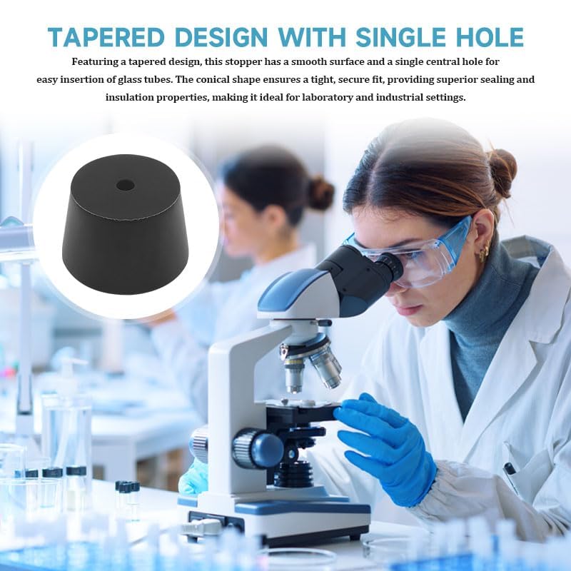 5Pcs Rubber Tapered Plug (16-20mm), Multicolor - Image 4