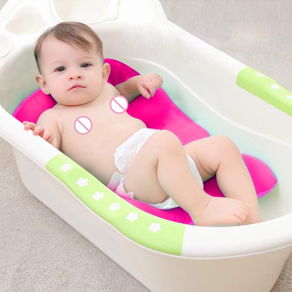 Cuscino Da Bagno Per Neonati - Supporto Morbido Antiscivolo Per Vasca, Con Cinture Di Sicurezza, Adatto Da 0 A 6 Mesi, Regalo Per Bebè