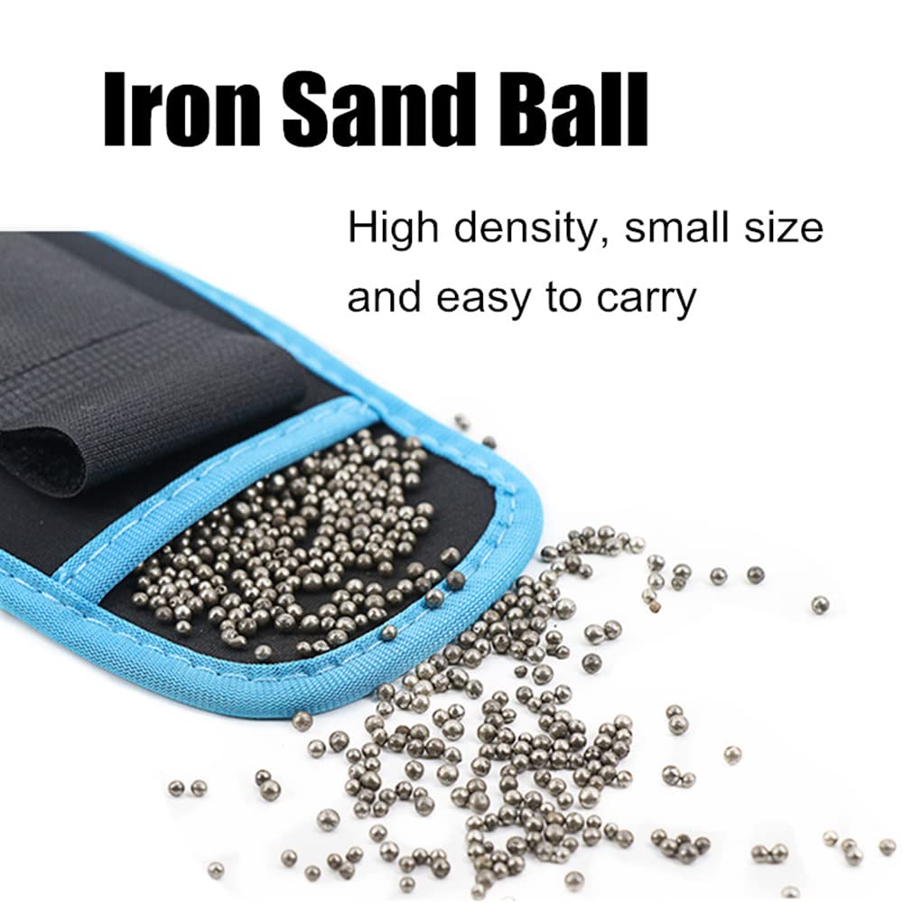 1Pair Pesi da Polso Regolabili per Caviglia in Ferro Borsa Pesi con Imbottitura in Neoprene per Esercizio Fitness Corsa,Anti Slip Ankle,2KG