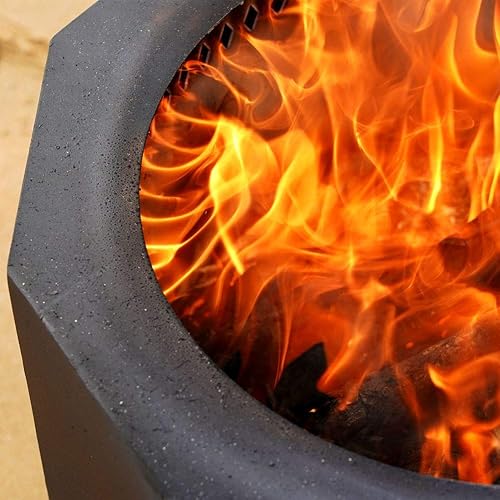 Miniatura 11 de Fogata patentada sin humo para exteriores, chispa de pellets de madera con bolsa de transporte portátil, parrilla de acero inoxidable, estufa