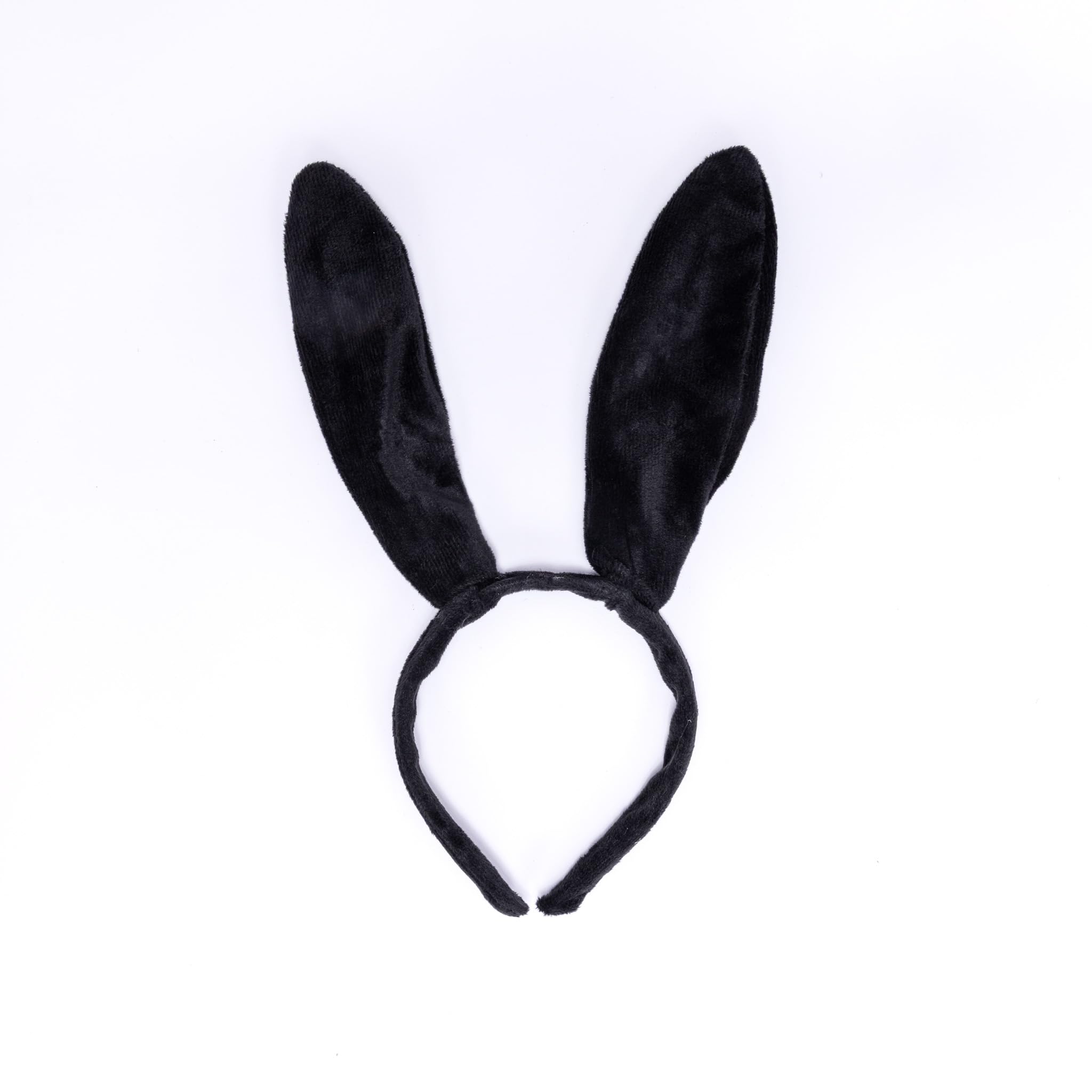 evelay Black Rabbit Ears Hare Bunny Headband Fancy Dress Costume Accessory for Halloween Easter Party