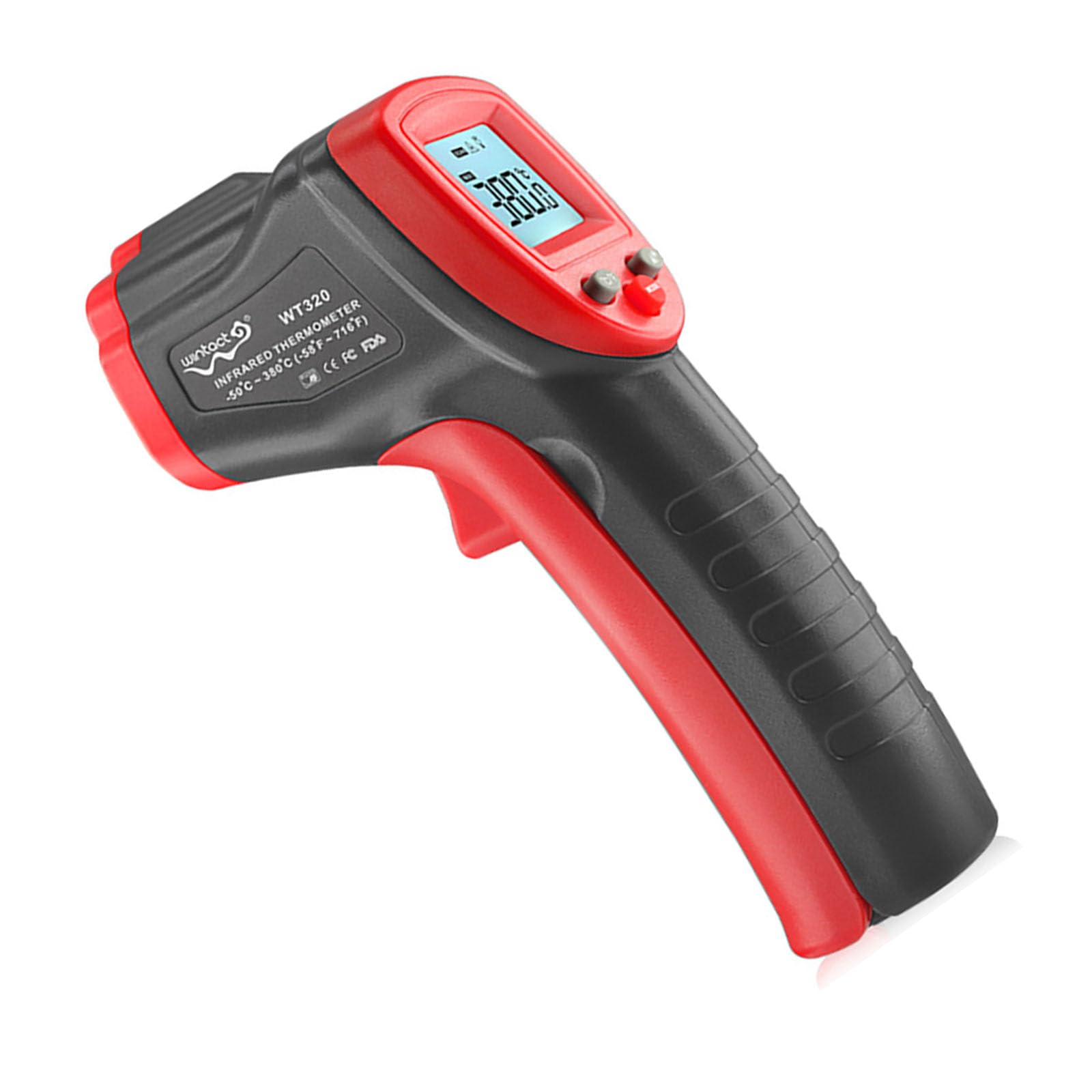 Tsophreniq Wt320 Has A Label In 50 To 380℃ Digital Temperature Measurement Tool With Backlit Auto Off Thermometers For Industrial Temp Reader Industrial Thermometers
