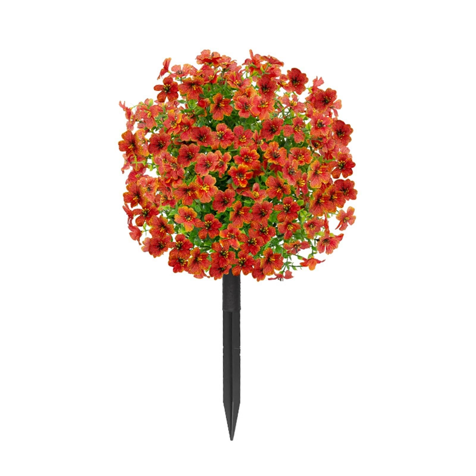 Wbcdxcbb Red Groundinsert Violet Field Arrangement Courtyard Garden Home Decoration Simulation Green Plant Bouquet 1Pcs(Red Groundinsert)