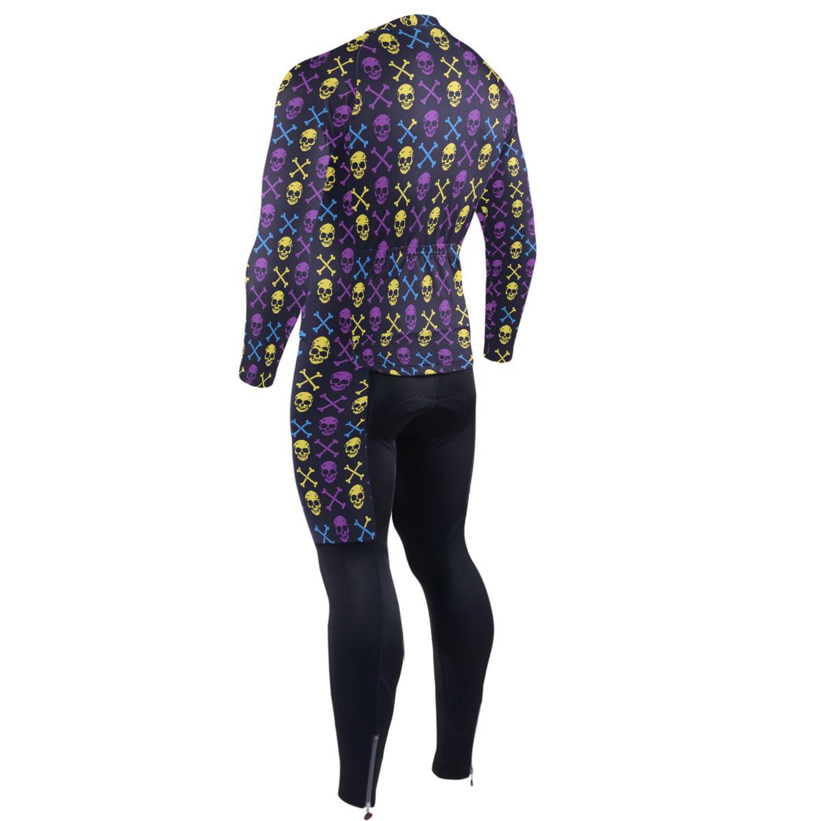 Ärmel-Radtrikot mit Taschen, atmungsaktiv, für kaltes Wetter, 3D-gepolstert