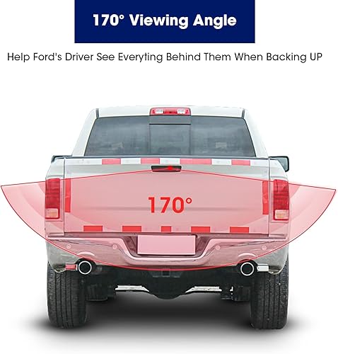 Miniatura 3 de Manija de puerta trasera con cámara de respaldo de visión trasera compatible con Dodge Ram 1500 (años 2009-2017), 2500 3500 (años 2010-2017),