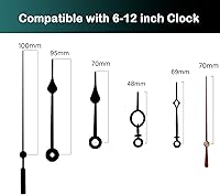 Vista 2 de Mejora tu proyecto de reloj de bricolaje con mecanismos de reloj silenciosos de eje largo - ¡Perfecto para paneles gruesos! Inspírate y crea una