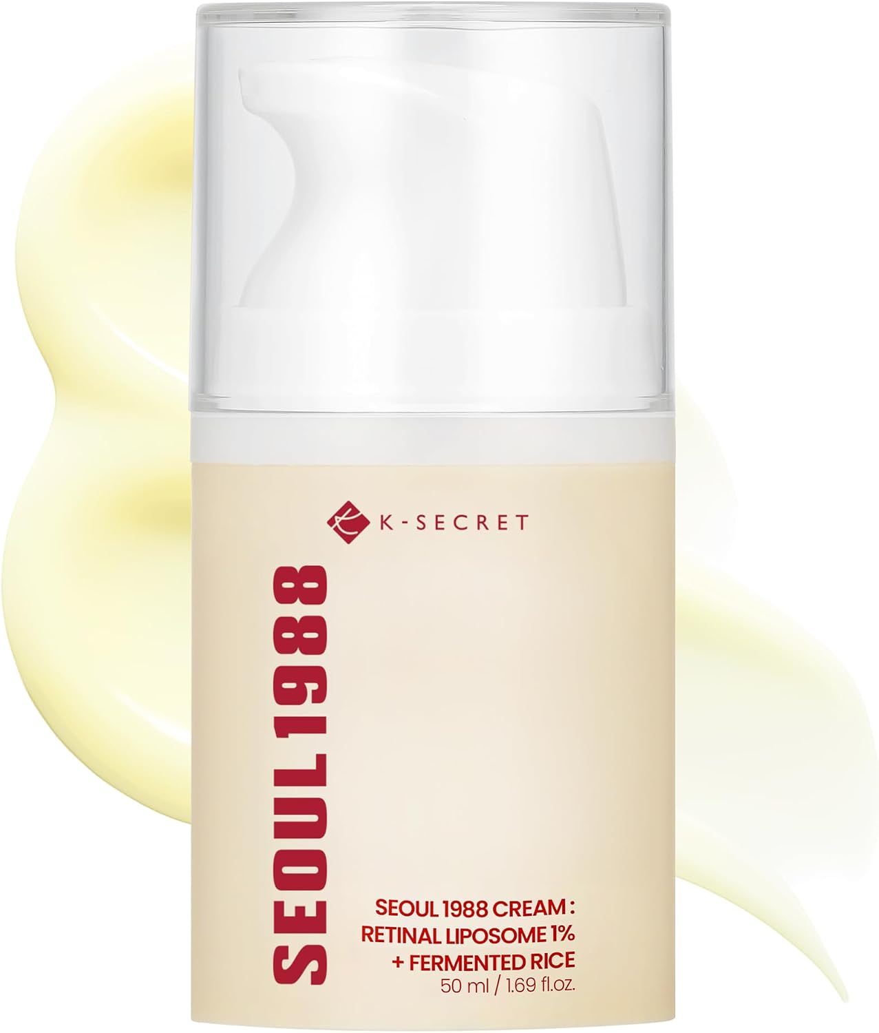 KSECRET SEOUL 1988 Krem do twarzy – Krem przeciwstarzeniowy z 1% liposomalnym retinolem i fermentowanym ryżem – 50 ml