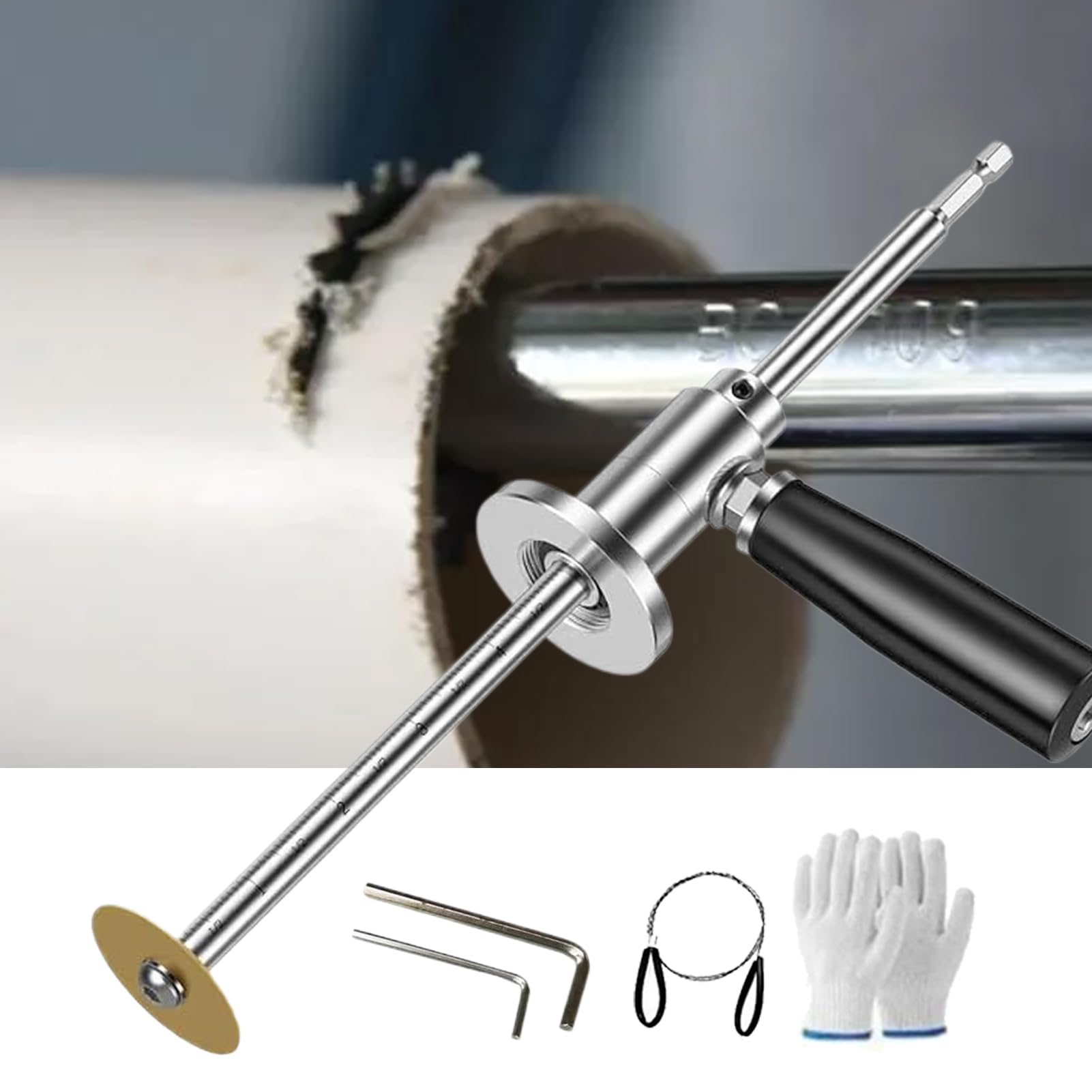 Set di utensili da taglio per tubi in PVC, per tubi interni in PVC