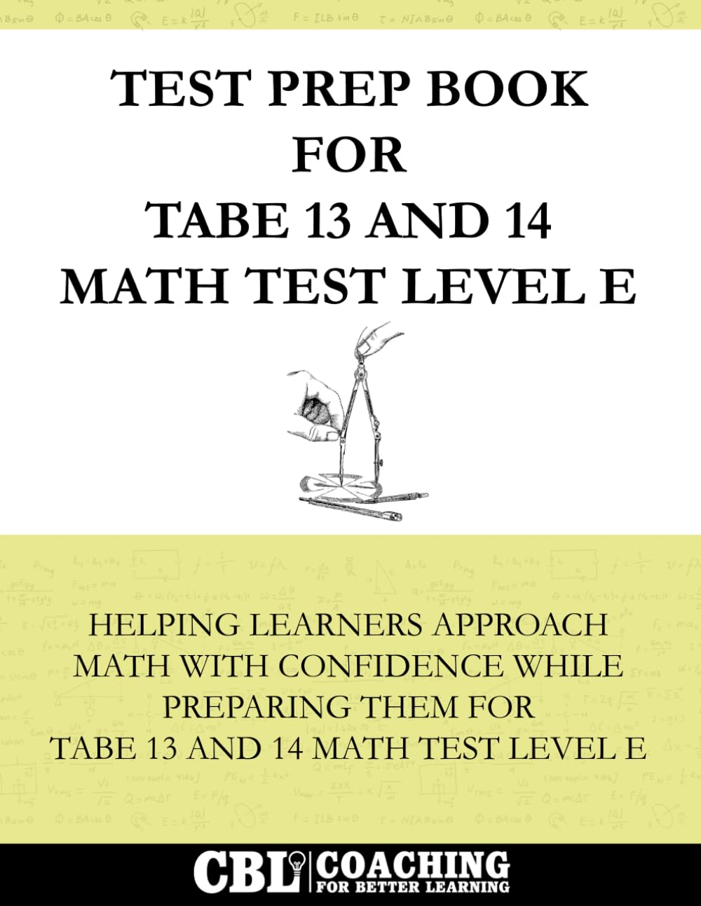 Test Prep Book for TABE 13 and 14 Math Test Level E
