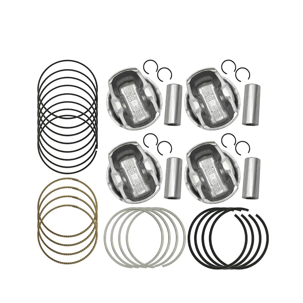 STD - Juego de pistón de motor, pasador y anillos de presión para Hyundai Kona Elantra Veloster 2.0L L4 2017-2019, repuesto para 23040-2E601 23041-2E800