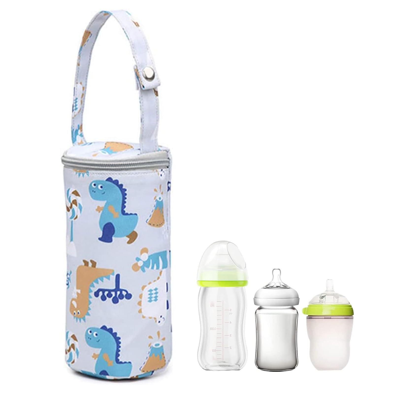 Esenlong Porta bottiglie d'acqua, bottiglia d'acqua per bambini, borsa isolante, porta bottiglia per latte, borsa termica da appendere per bottiglia d'acqua per bambini