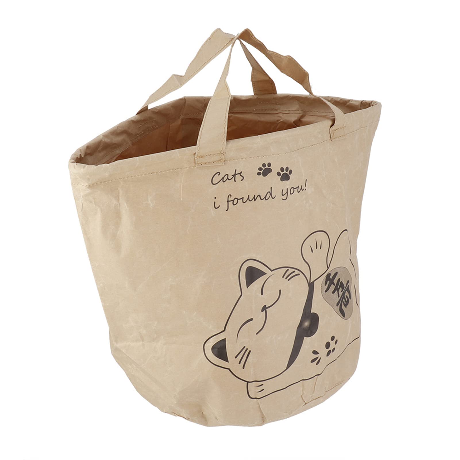 Zerodis Portable Cat Kraft Paper Bag, Double Layer Kraft Paper, Durable & Scratch-resistant, Lightweight & Collapsible, Provides Hiding Place for Your Cat, Ideal for Outdoor