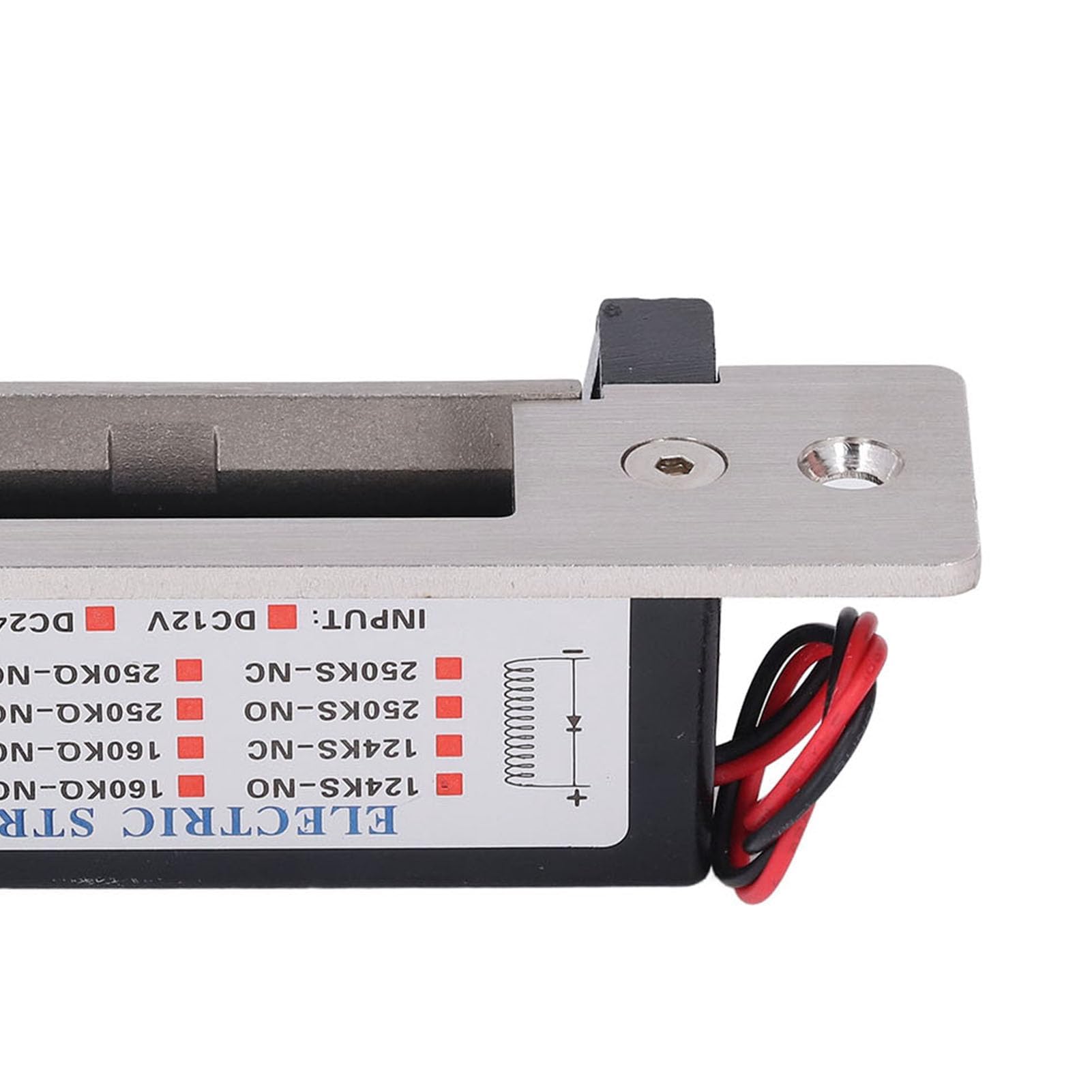 Lock de Frappe de Porte électrique 12V DC, Échec Secure & Fail Safe Electric Strick Lock pour Le Système de Contrôle D'accès, Les Zones à Haut Trafic, L'acier Inoxydable, Le PVC,