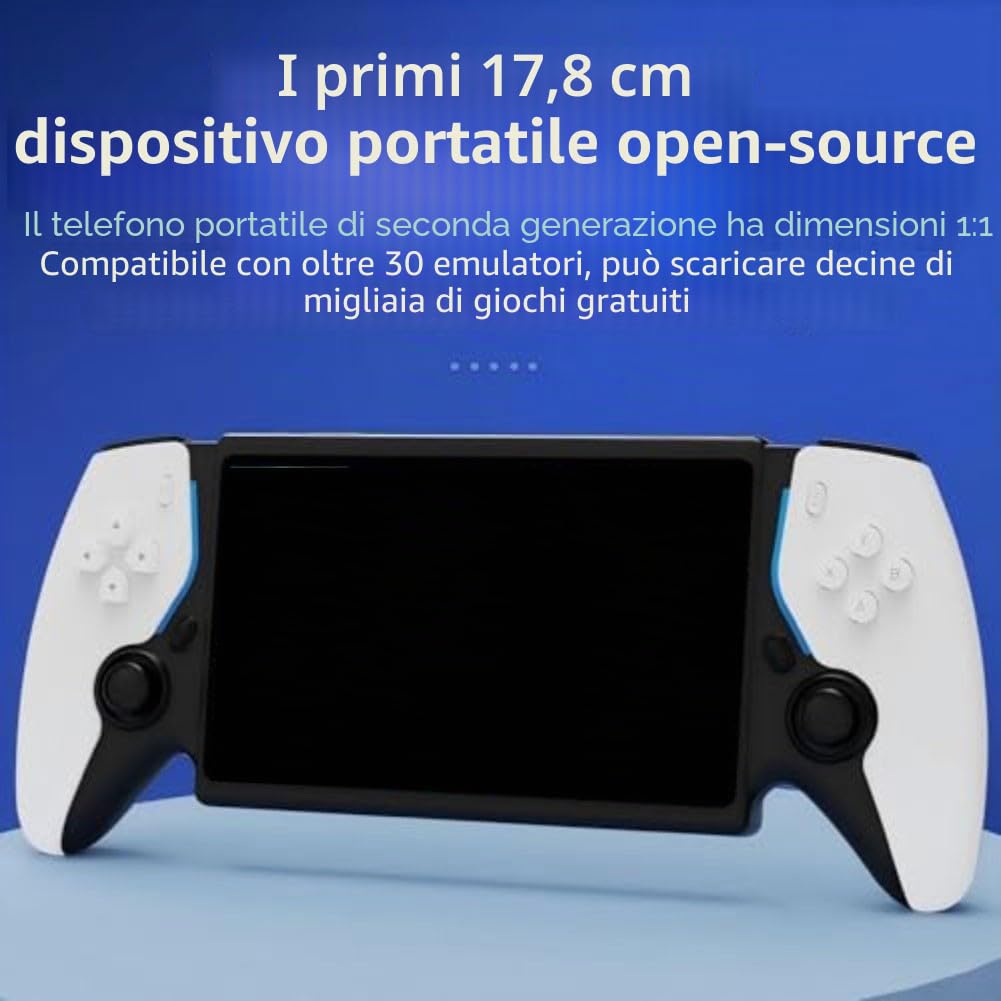 HC8000 - Console da gioco retrò portatile con display IPS da 7,0 pollici, 15000 giochi classici, 5 ore di durata della batteria, memoria da 64 GB espandibile a 256 GB (B)