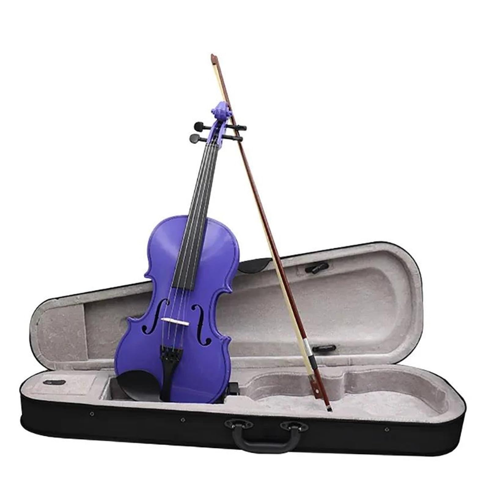Violino 4/4 Adatto Per Principianti Set Di Viola Con Custodia/Arco/Corde/Accordatore/Sordina/Ponti Per Accessori(Violin)
