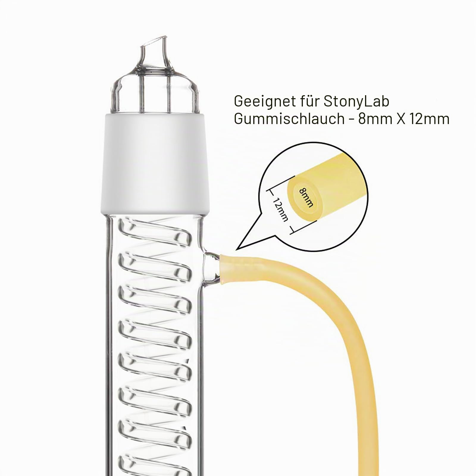 stonylab Soxhlet-Extraktions-Kit, Borosilikatglas 50/42 Soxhlet Extraktor mit Graham Kondensator und Zwei 500 ml 24/40 Flachbodenkolben für Laborextraktion