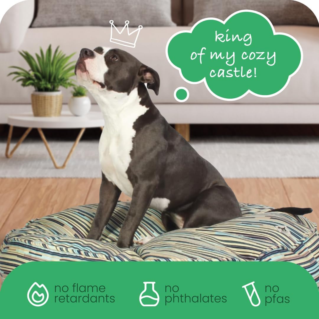 Molly Mutt I Don't Like Mondays Dog Bed Duvet Cover, 100% Cotton Canvas Cover for Dog, Puppy, or Cat Bed, Durable, Washable, and Free of Harmful Chemicals, Medium/Large, 27"x36"x5"