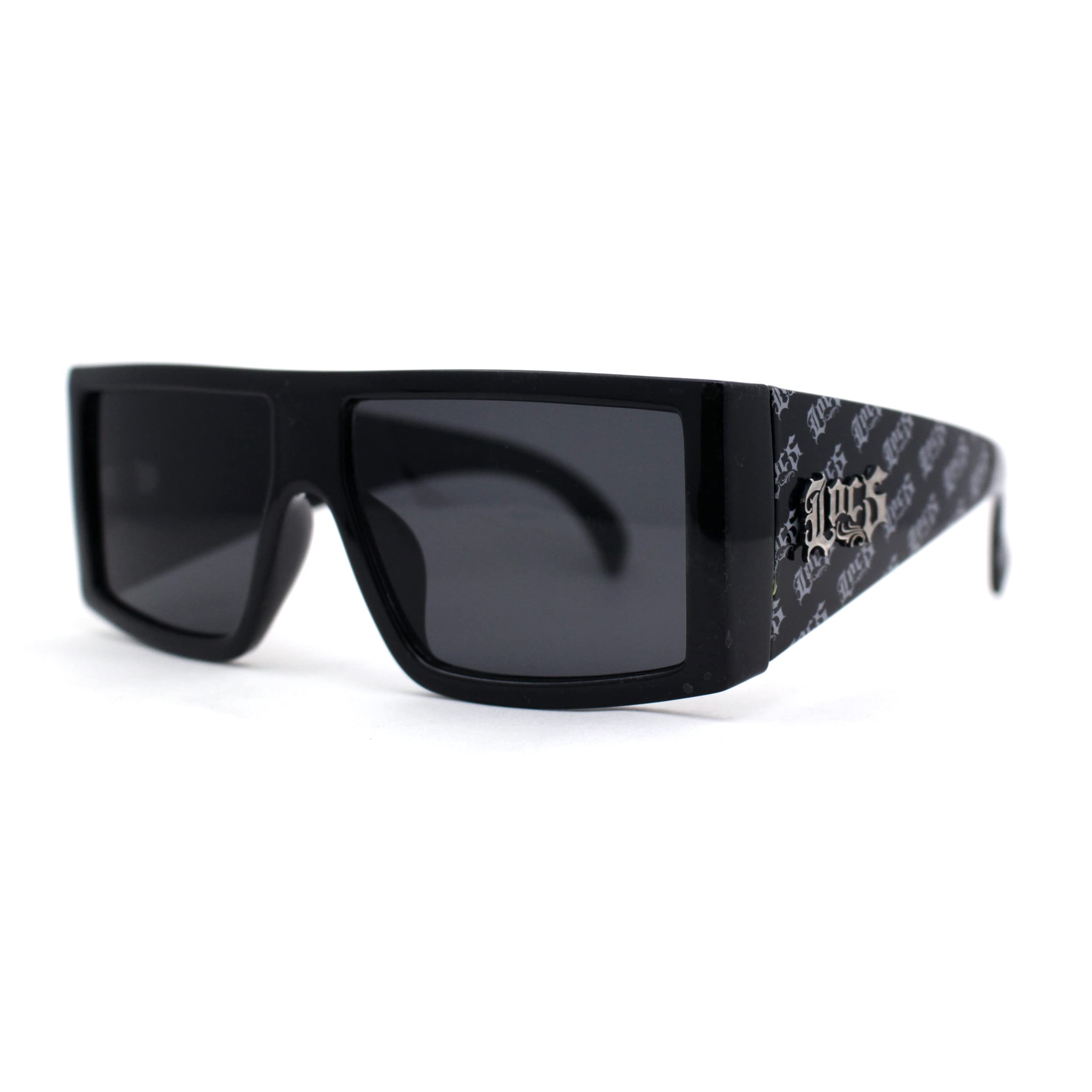 Locs Square Rectangle Thick Temple Cholo Gangster Shade Sunglasses