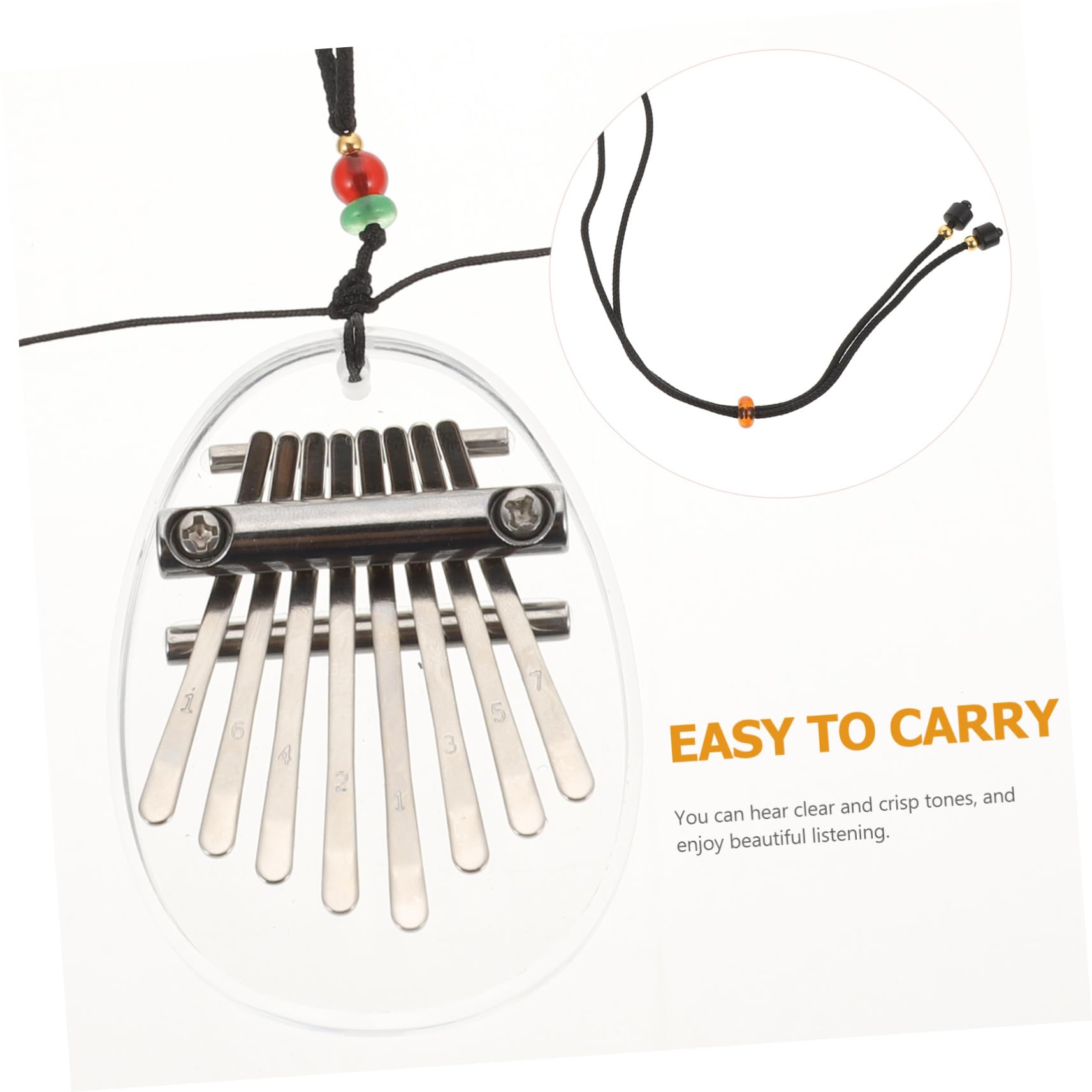 Holibanna 4pcs Mini Kalimba Note Thumb Piano Beginner Decorative Instruments for Adults Lightweight Durable Easy to Play Portable Music