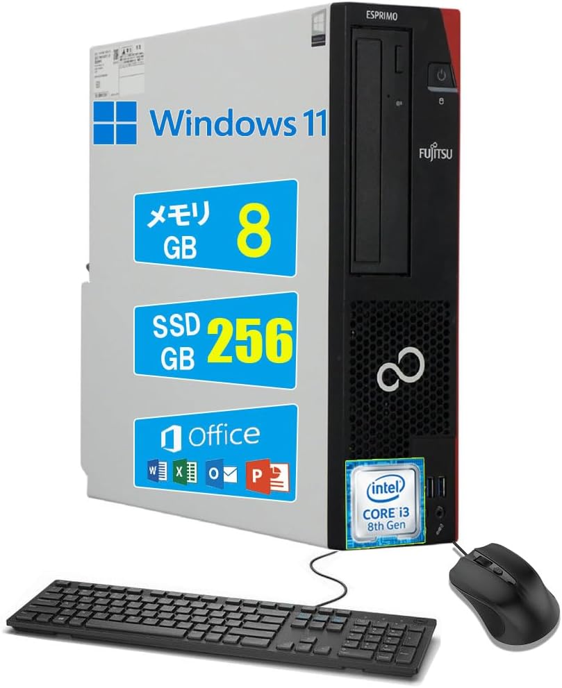 Fujitsu ESPRIMO D552/E スリムタワー スリムタワー Windows11 富士通
