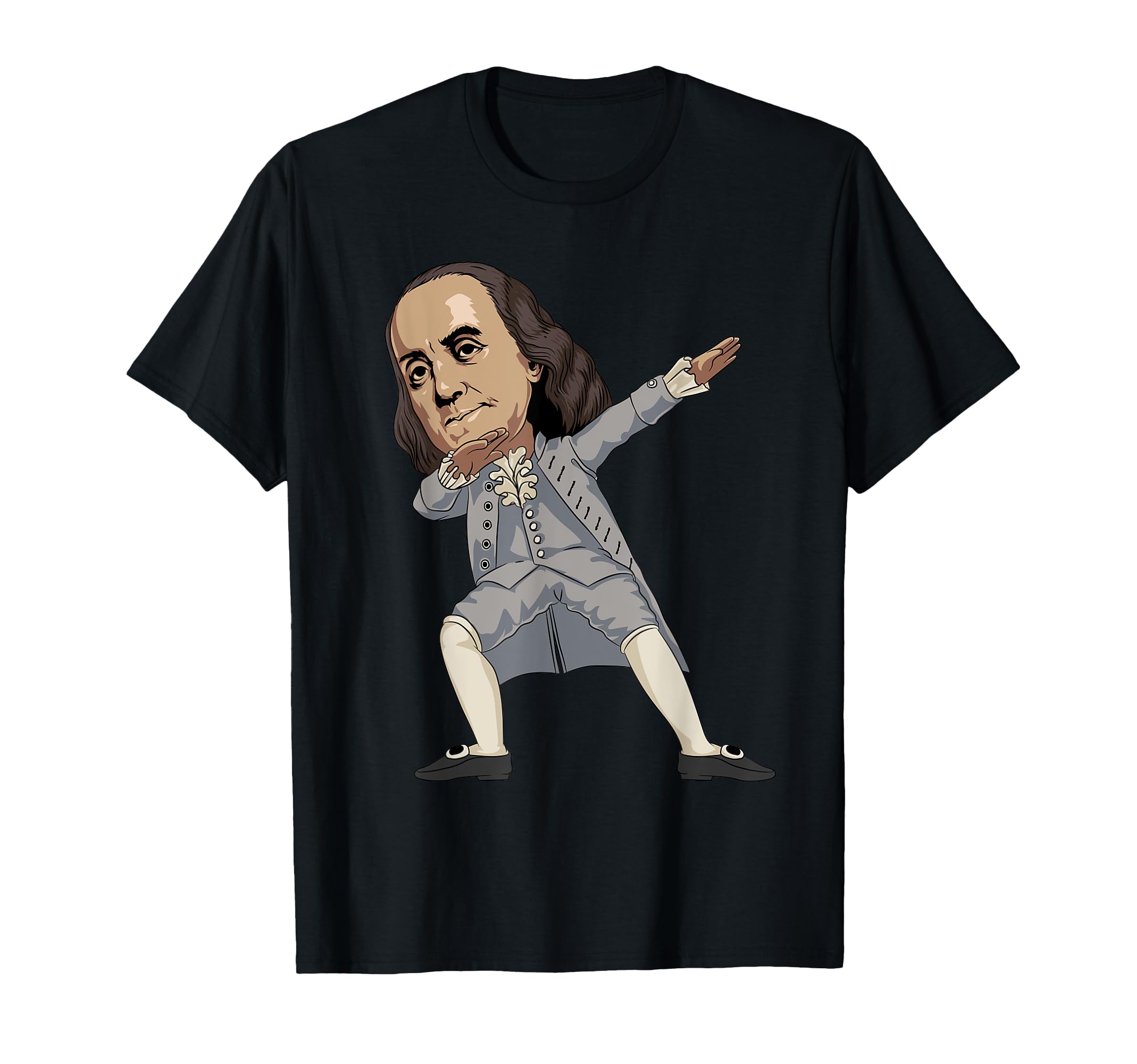 Dabbing Benjamin Franklin 2021 Dab Dance 4th Of July T-Shirt