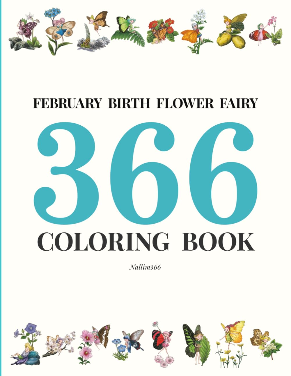 Livre de coloriage fée de février pour des moments de détente créative en famille