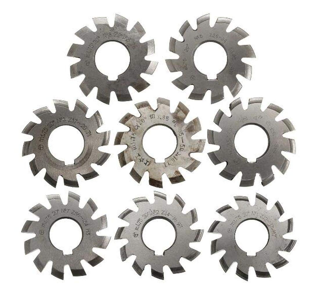 1 Uds Módulo 1,75 PA20 HSS # 1-8 Cortador De Fresado De Engranajes Intrincados Diámetro Interior 22mm (#5)