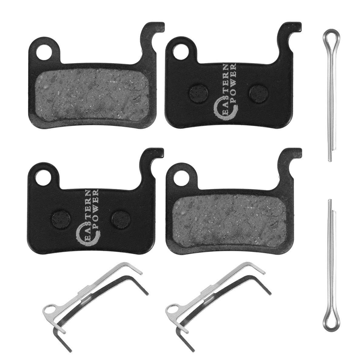 EASTERN POWER 2 Pairs Bicycle Disc Brake Pads for Shimano XT M765 M775 M776 LX M585 XTR M965 M966 M975 SLX M665 T665 Deore M535 M595 M596 Saint Hone Alfine, Resin Organic