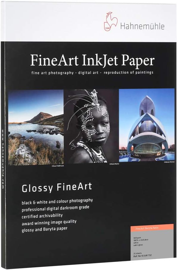 Hahnemuhle 8.5 x 11 FineArt Baryta Satin Paper (25 Sheets)