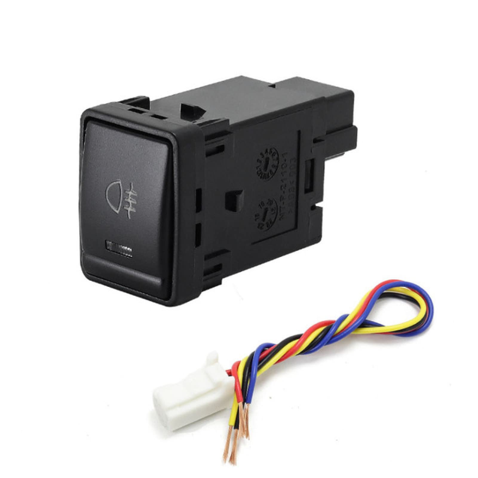 NNDX 1PC Rearview mirror folding fan After Fog Light Driving recorder radar Front Fog Light Switch Button,for Nissan Navara