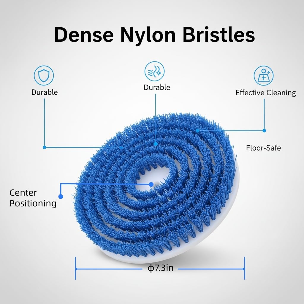 Cabezales de cepillo de repuesto para fregona Bissell Spinwave Steam Mop 2124, 2039A, 23157, 23159, 3897A, 3712 - Almohadillas de limpieza de suelos duros