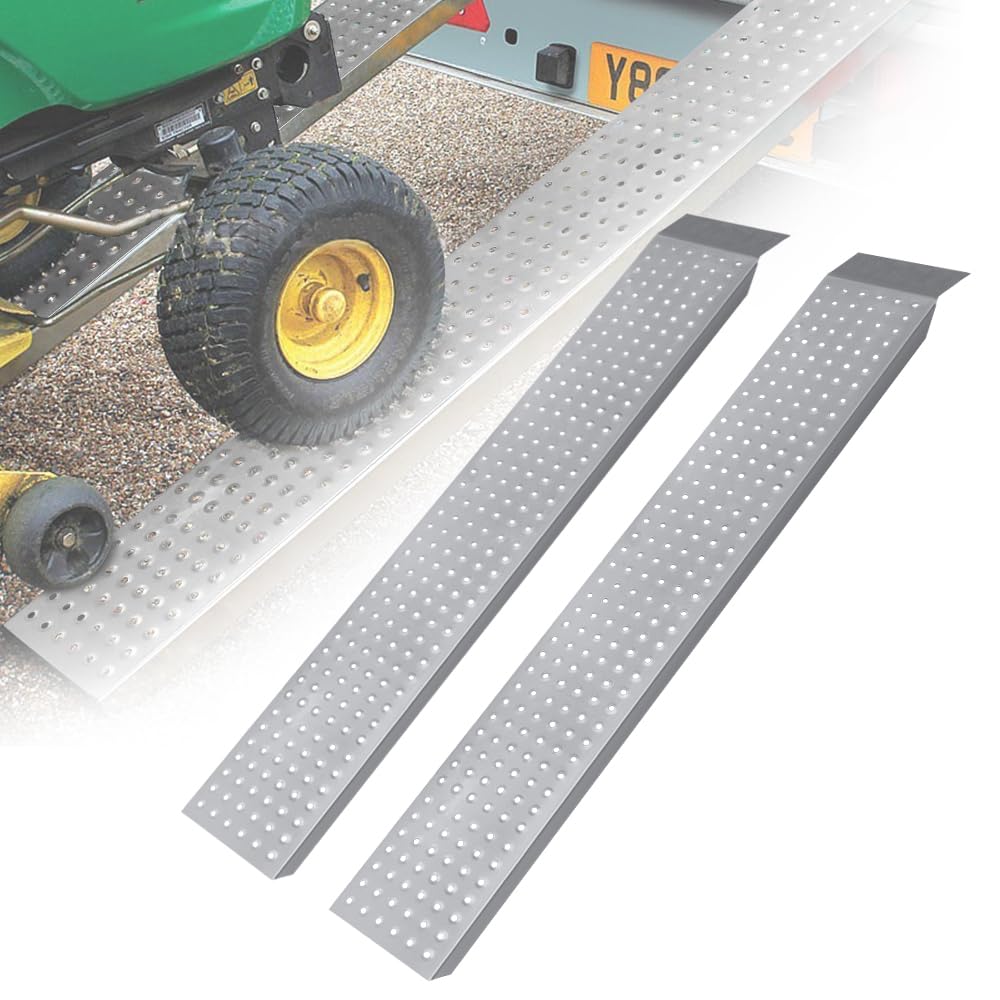 LILIIN Opvouwbare oprijplaten, 2 stuks, 400 kg, laadrail, verzinkt