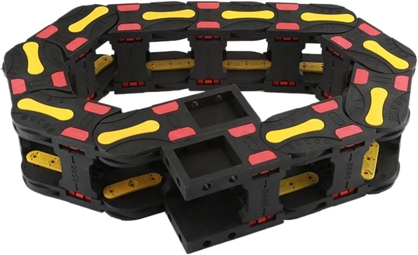 Opening Towing Transmission Cable Chain Frame with End Connector Closed Drag Chain(Closed,35x50 mm)