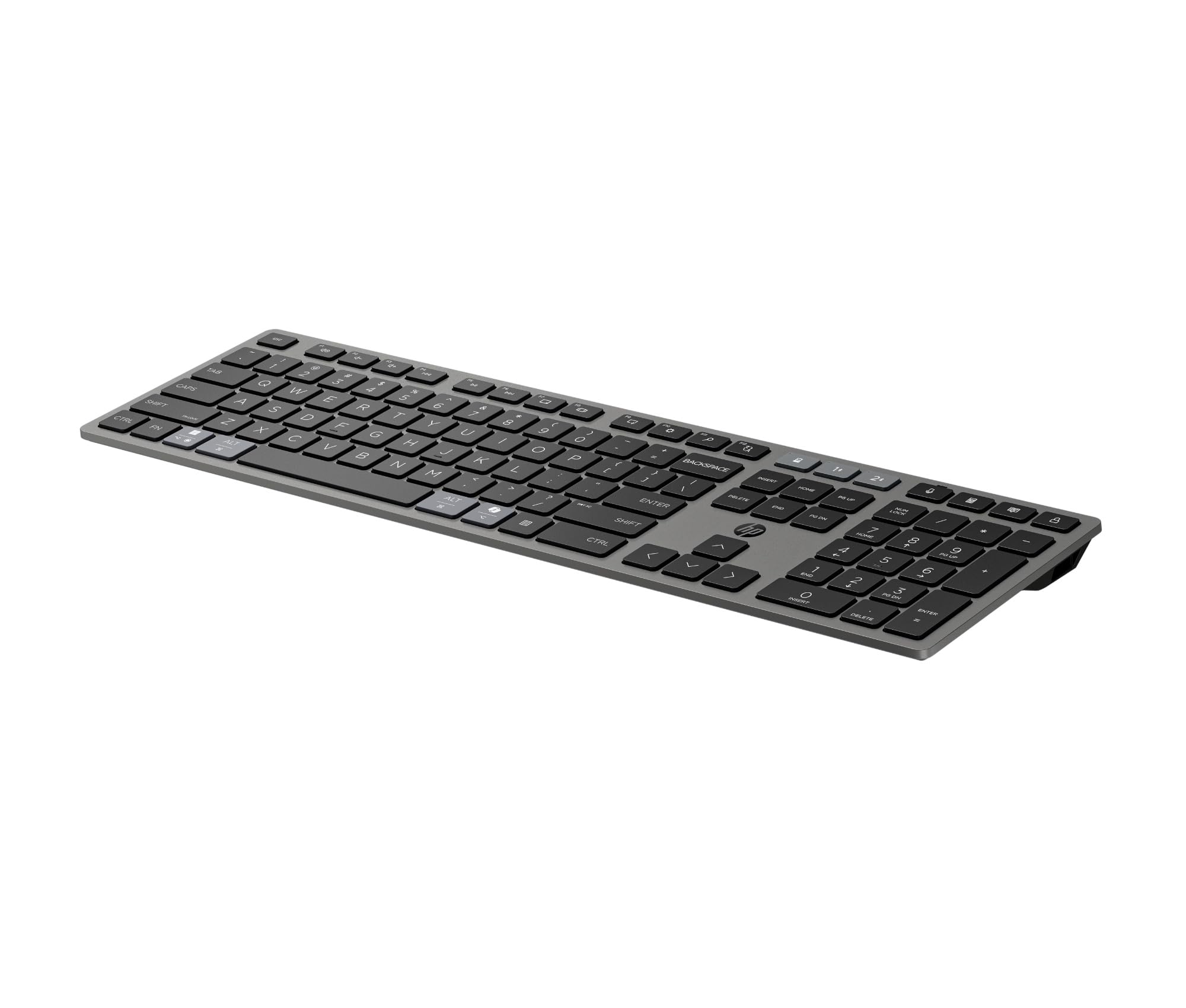 HP 720 - Teclado QWERTY Español y ratón inalámbricos Recargables multidispositivo, Carga rápida, dongle USB HP Unifying, Windows/macOS, Color Negro