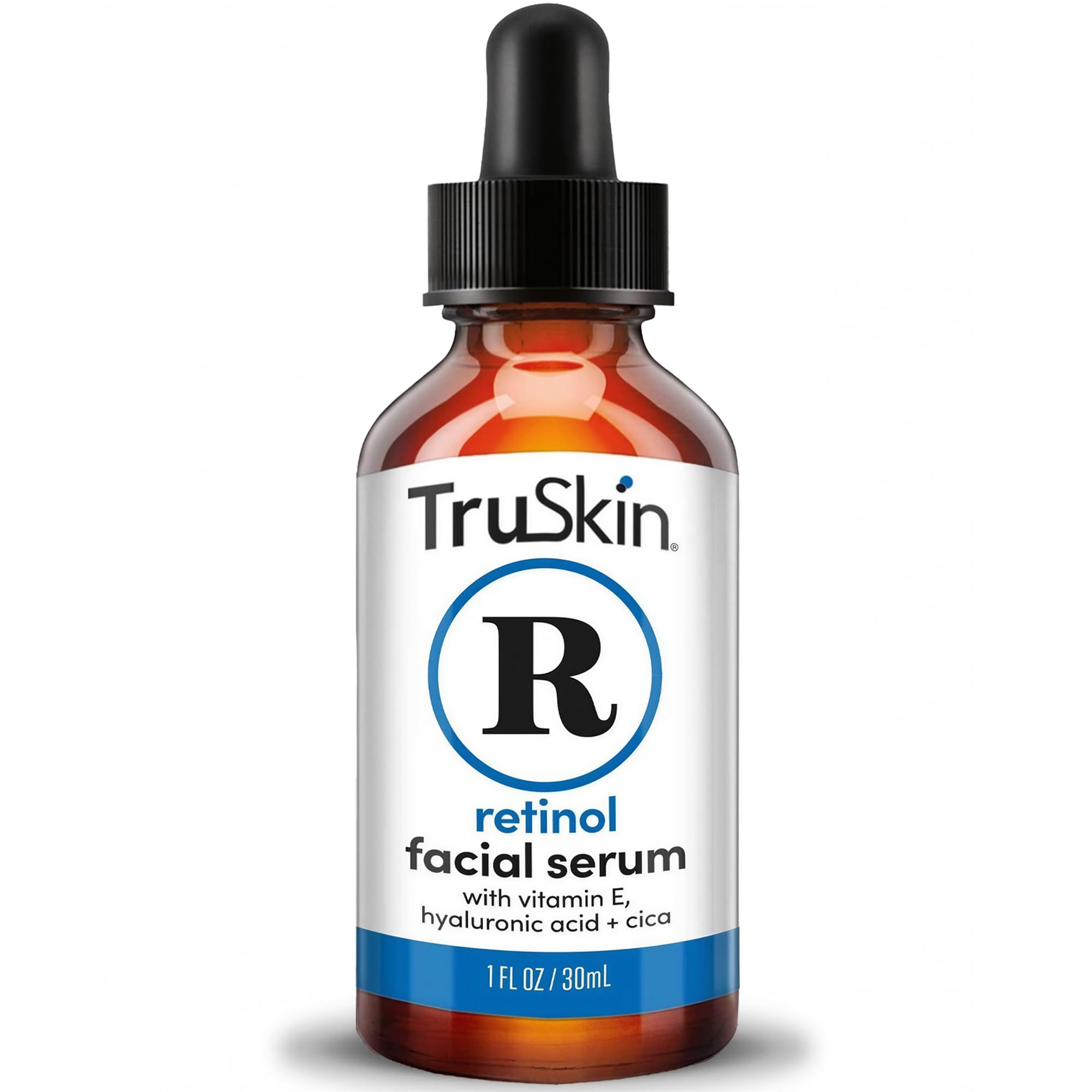 TruSkin Retinol Serum for Face – Gentle, Skin Friendly Anti-Aging Retinoid with Hyaluronic Acid, Cica & Vitamin E – Retinol Facial Serum for Smoother-Looking Skin & Improved Texture, 1 Fl Oz