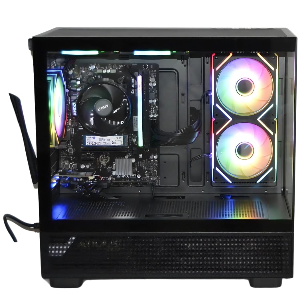 PC Gaming Completo • TrendingPC • Ryzen 7 5700G 8X 4,60Ghz • 64Gb RAM DDR4 RGB • AMD Radeon 8 Graphics • 2tb m.2 • WiFi 6 & Bluetooth • Monitor 24" 100hz •Windows 11 • Teclado Auriculares y ratón