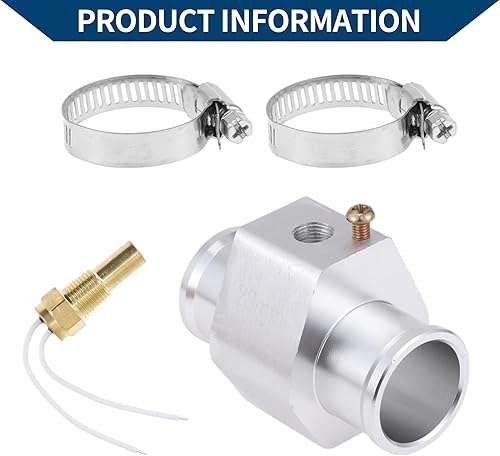 Miniatura 6 de ACROPIX Kit de sensor universal de temperatura de agua de 12 V24 V, adaptador de tono plateado de 18 "NPT 1.10" 150'F encendido - 135'F apagado para